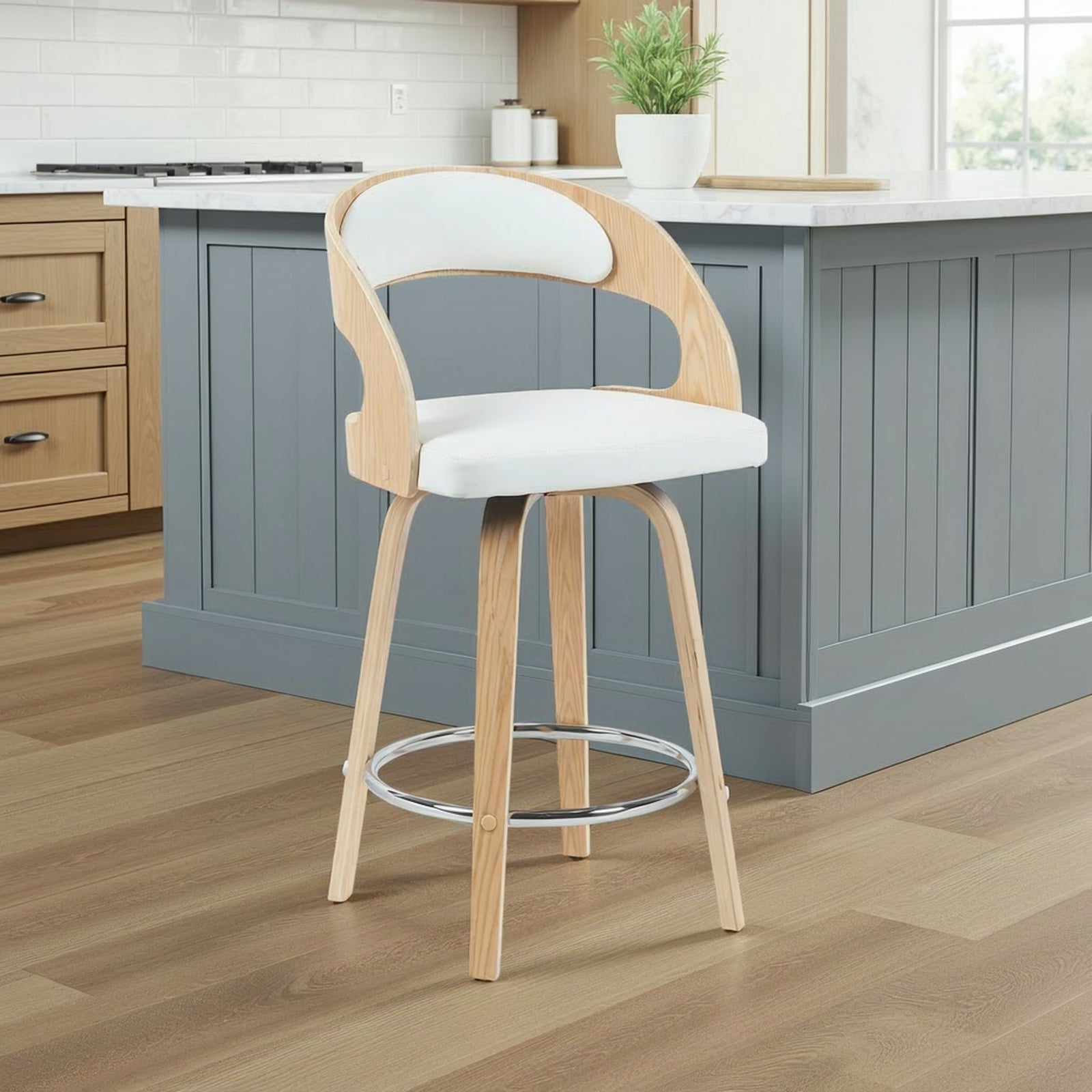 American Home Furniture Armen Living Shelly Counter Stool Set of 2