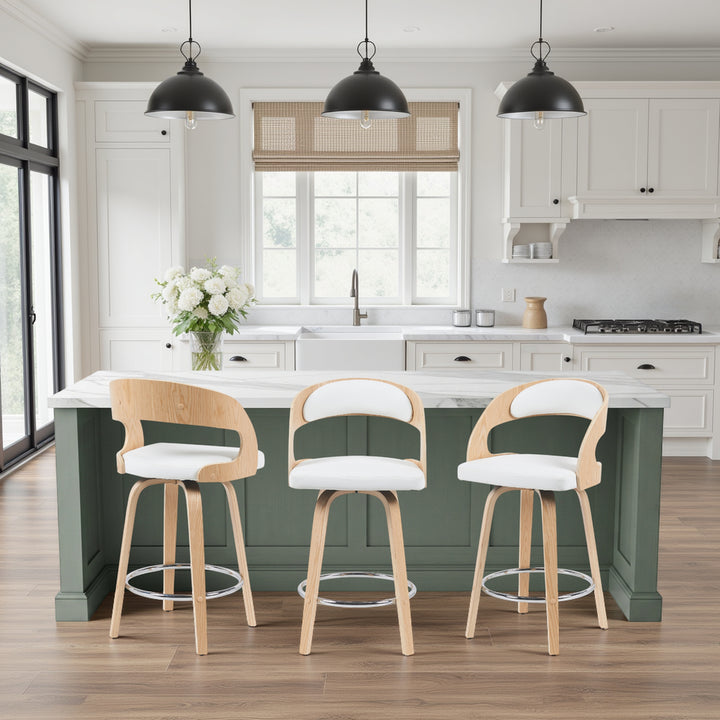 American Home Furniture Armen Living Shelly Counter Stool Set of 2