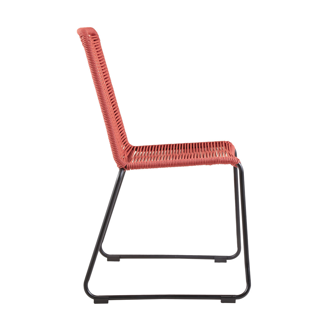 23"W x 22.5"D x 35.5"H / Brick Red/Black