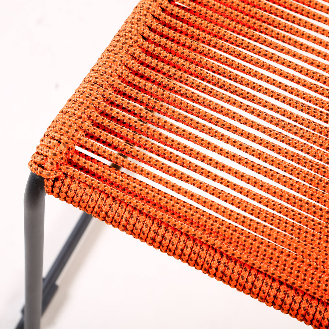 23"W x 22.5"D x 35.5"H / Tangerine/Black