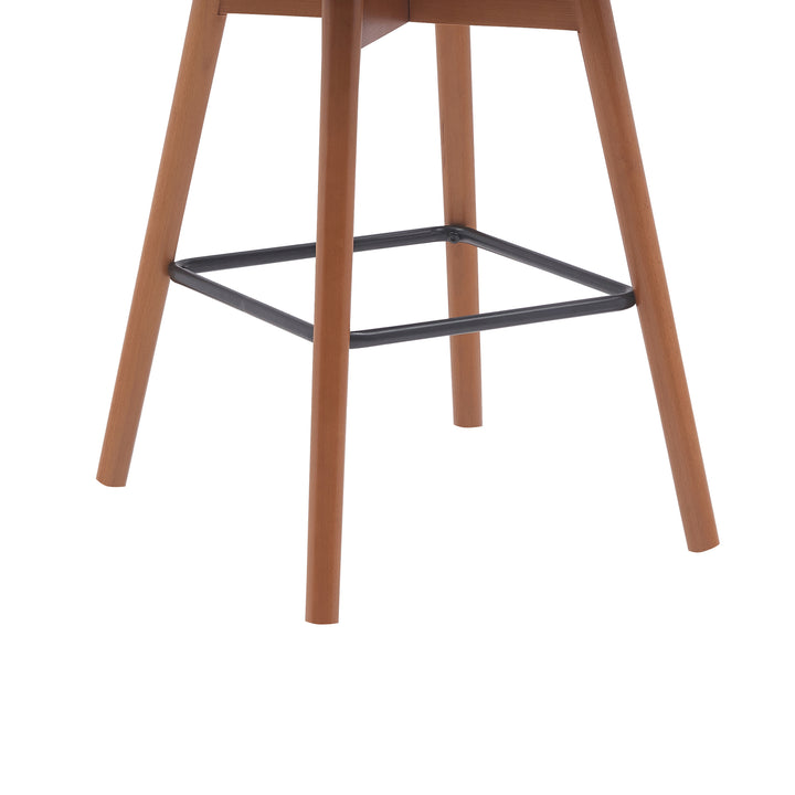 20.5"W x 19"D x 37.5"H / White/Walnut