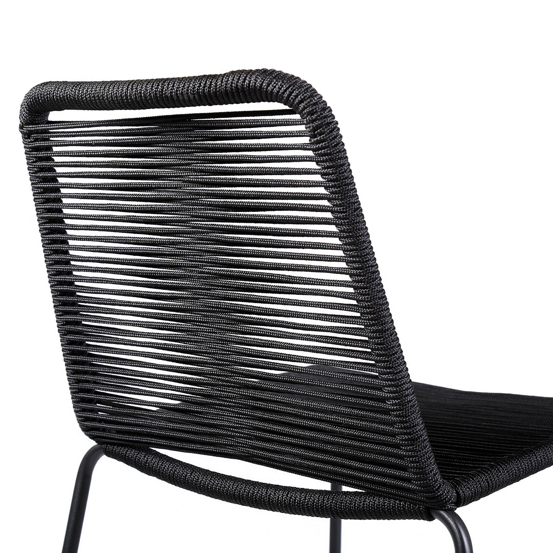 25"W x 24"D x 43"H / Black/Black