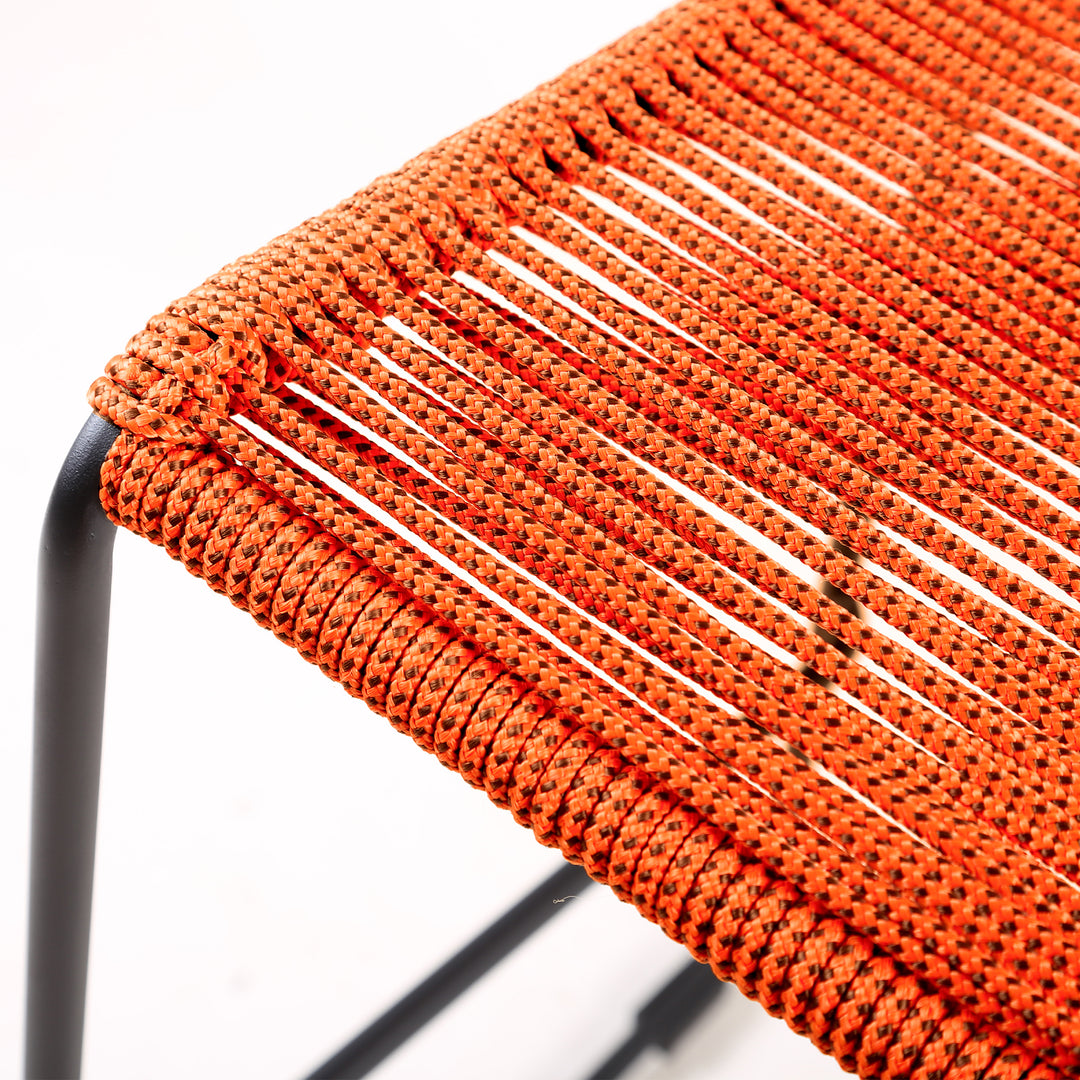 25"W x 24"D x 43"H / Tangerine/Black