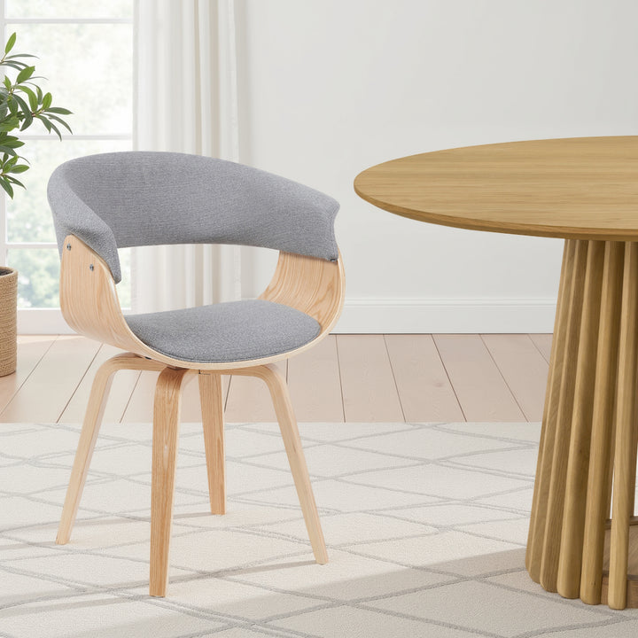 25"W x 21.5"D x 31"H / Gray/Oak