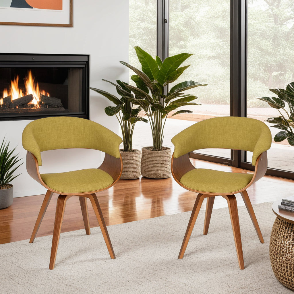 25"W x 22"D x 31"H / Green/Walnut