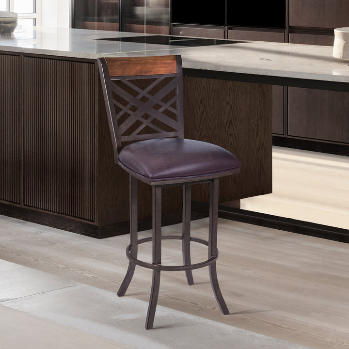 American Home Furniture Armen Living Tahiti 26" Barstool Set of 2