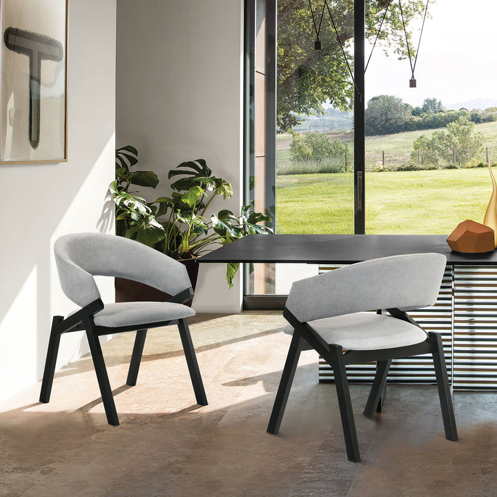 22"W x 24"D x 32"H / Gray/Black