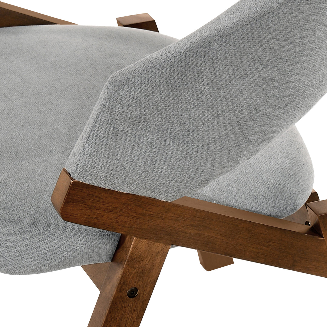 22"W x 24"D x 32"H / Gray/Walnut