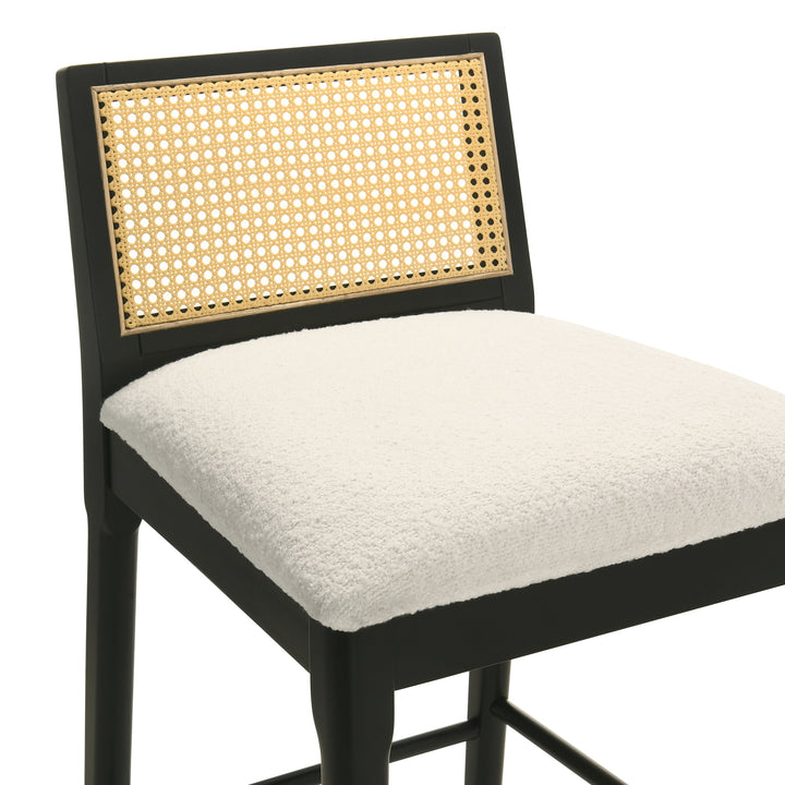 21.375"W x 18"D x 34.5"H / White/Black
