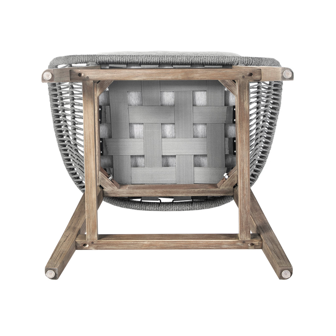 27"W x 22"D x 38"H / Gray/Light Eucalyptus