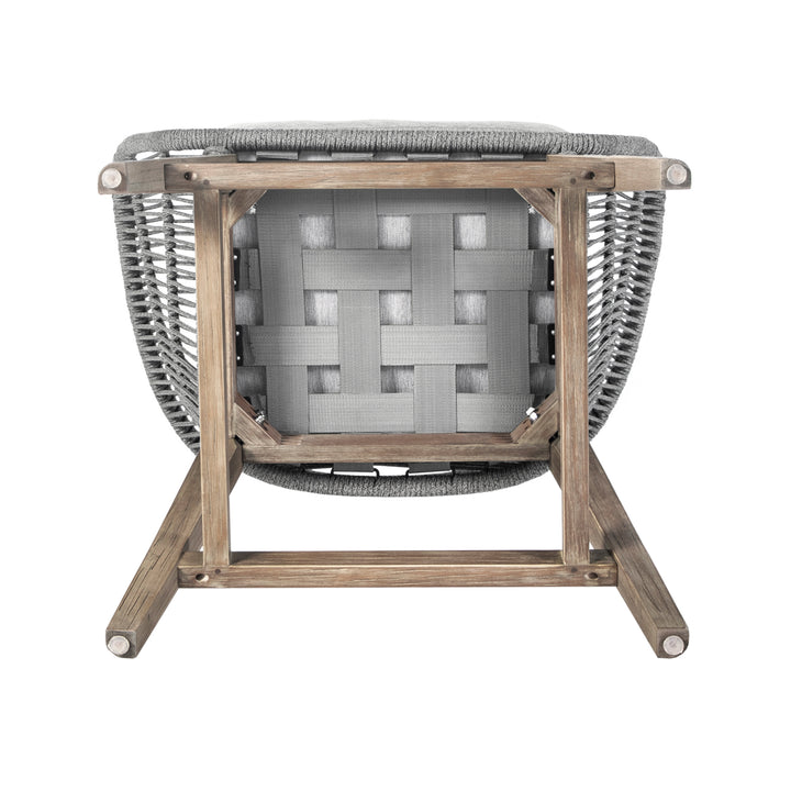 27"W x 22"D x 38"H / Gray/Light Eucalyptus