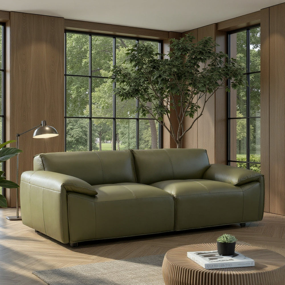 92"W x 38"D x 30"H / Green/Matte Black