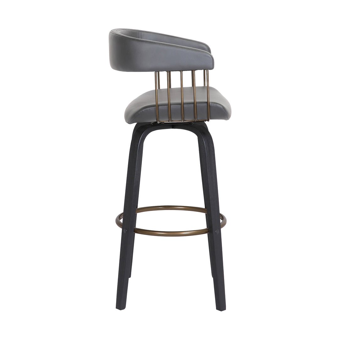 18"W x 20"D x 36"H / Gray/Black