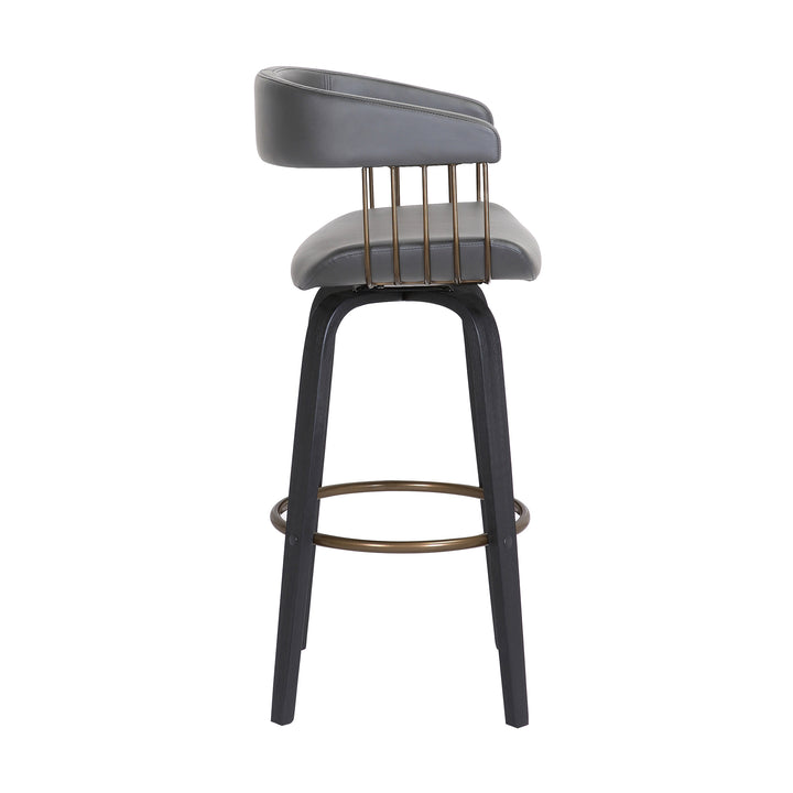 18"W x 20"D x 36"H / Gray/Black