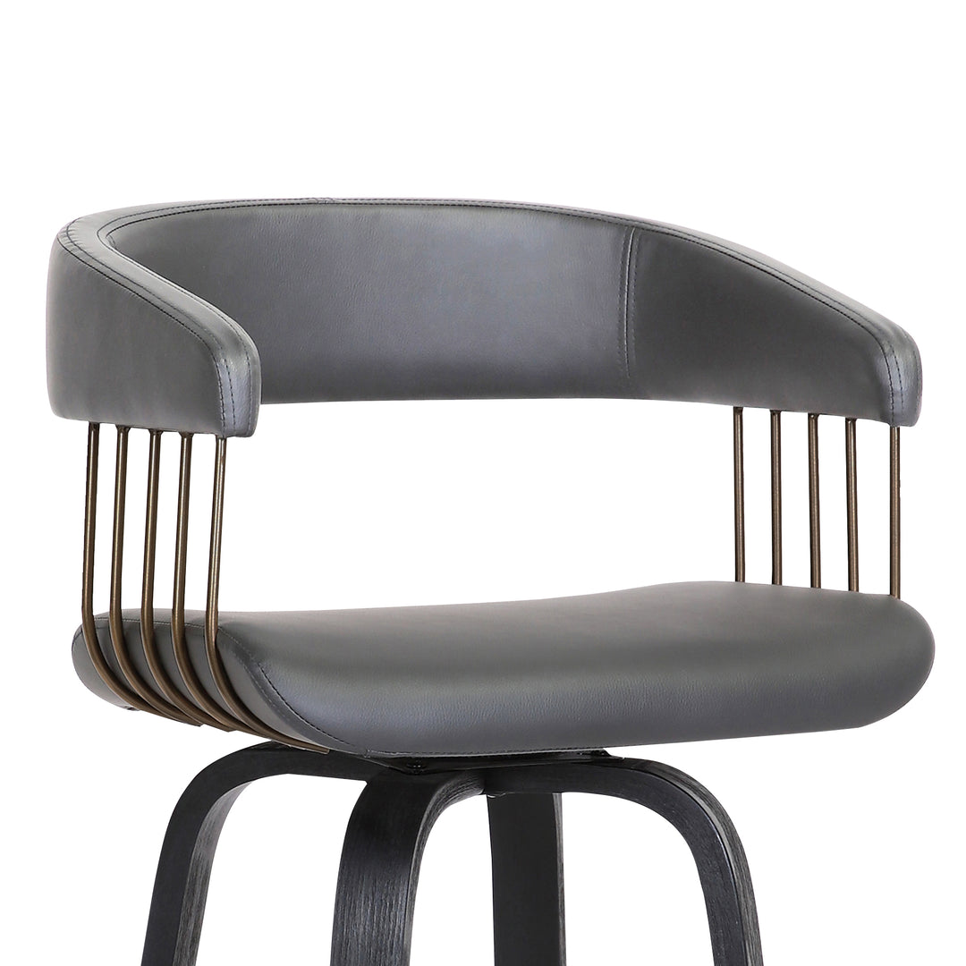 18"W x 20"D x 36"H / Gray/Black