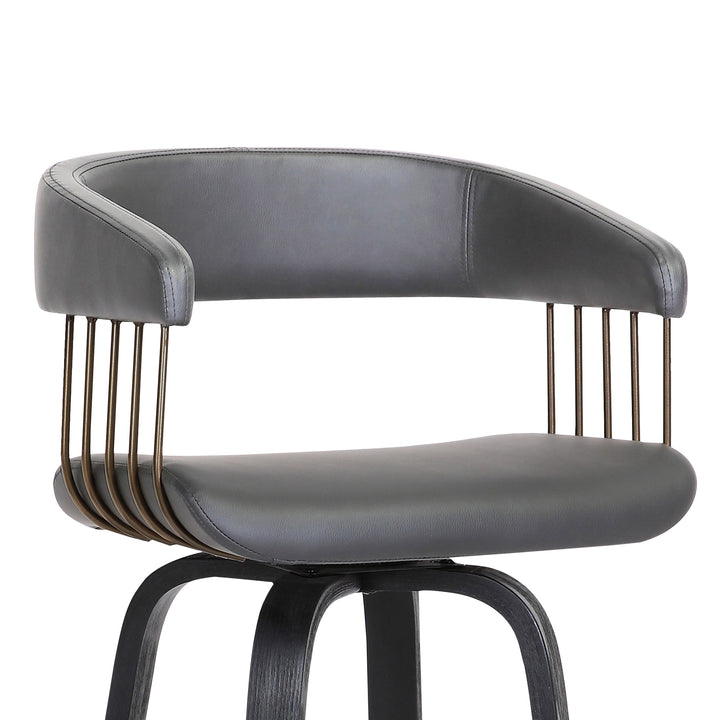 18"W x 20"D x 36"H / Gray/Black