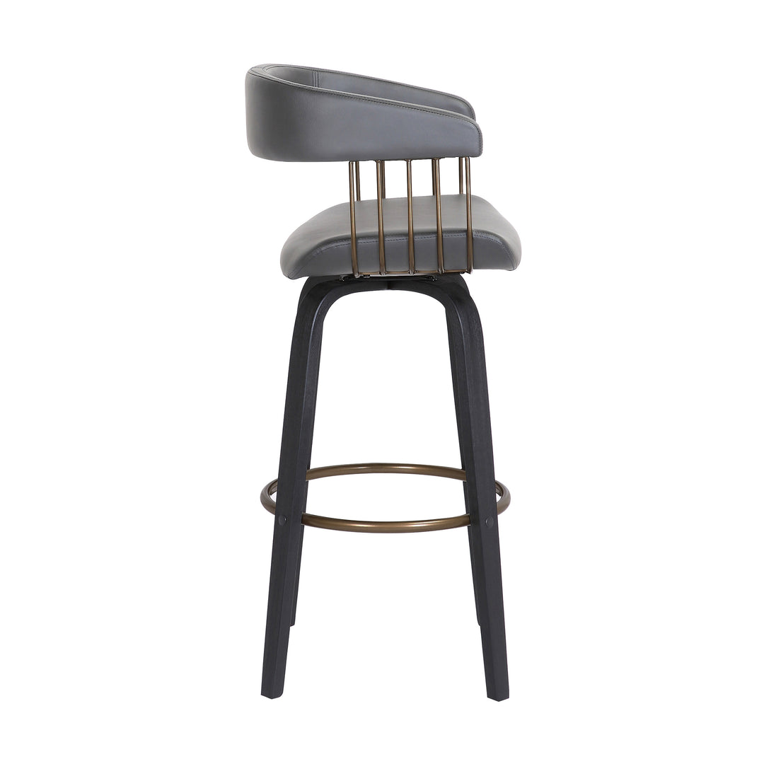 18"W x 20"D x 40"H / Gray/Black