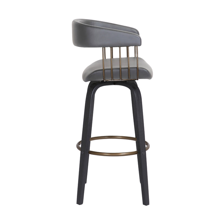 18"W x 20"D x 40"H / Gray/Black