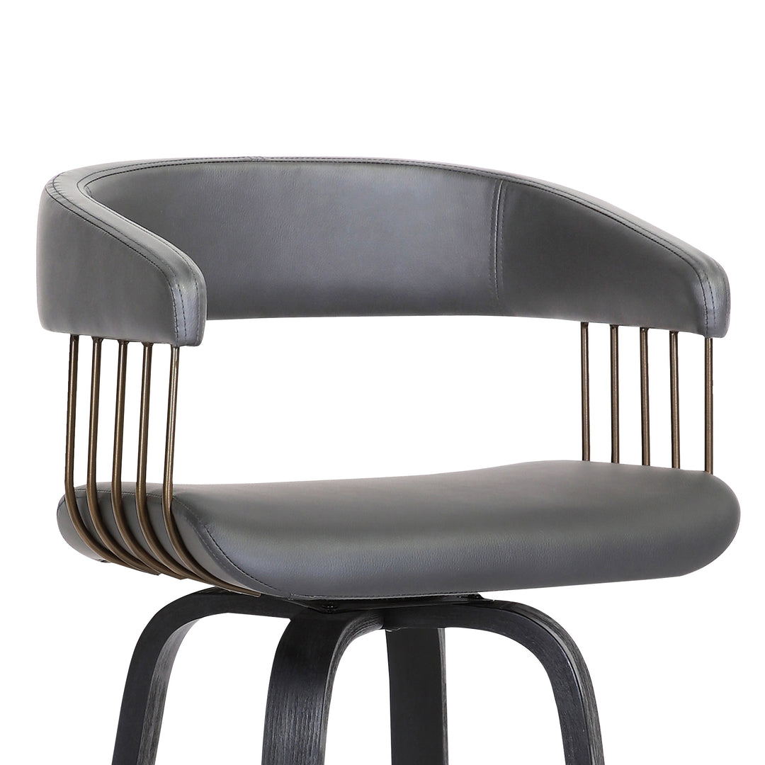 18"W x 20"D x 40"H / Gray/Black