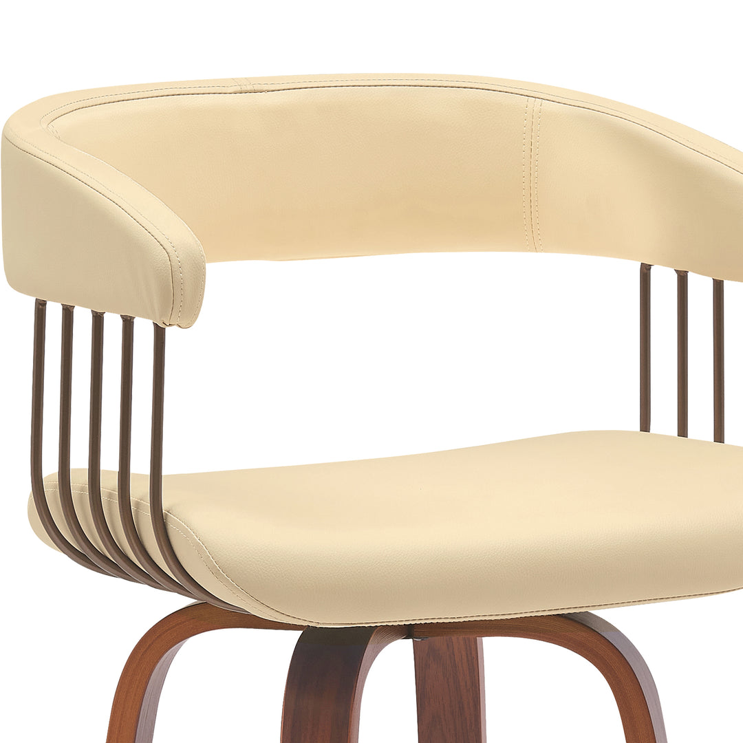 18"W x 20"D x 40"H / White/Walnut