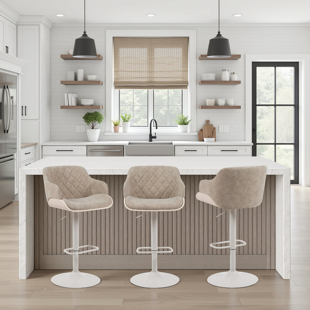 21"W x 20.5"D x 36-44"H / Brown/Pale