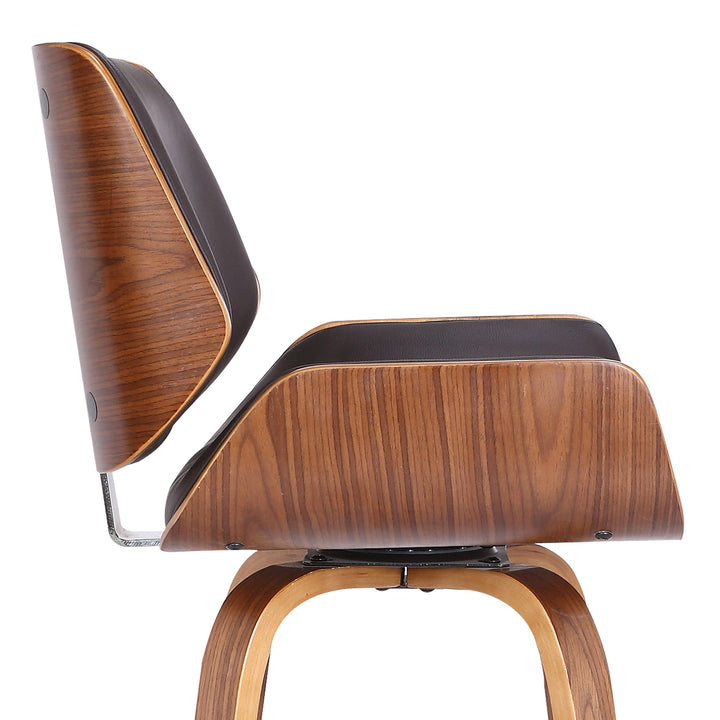 20"W x 20"D x 38"H / Brown/Walnut