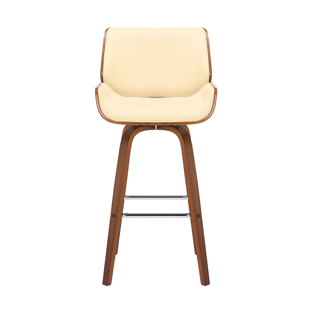 20"W x 20"D x 38"H / Cream/Walnut