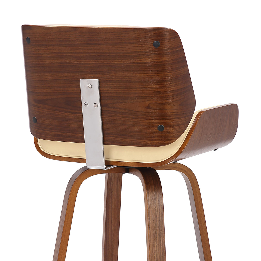 20"W x 20"D x 38"H / Cream/Walnut