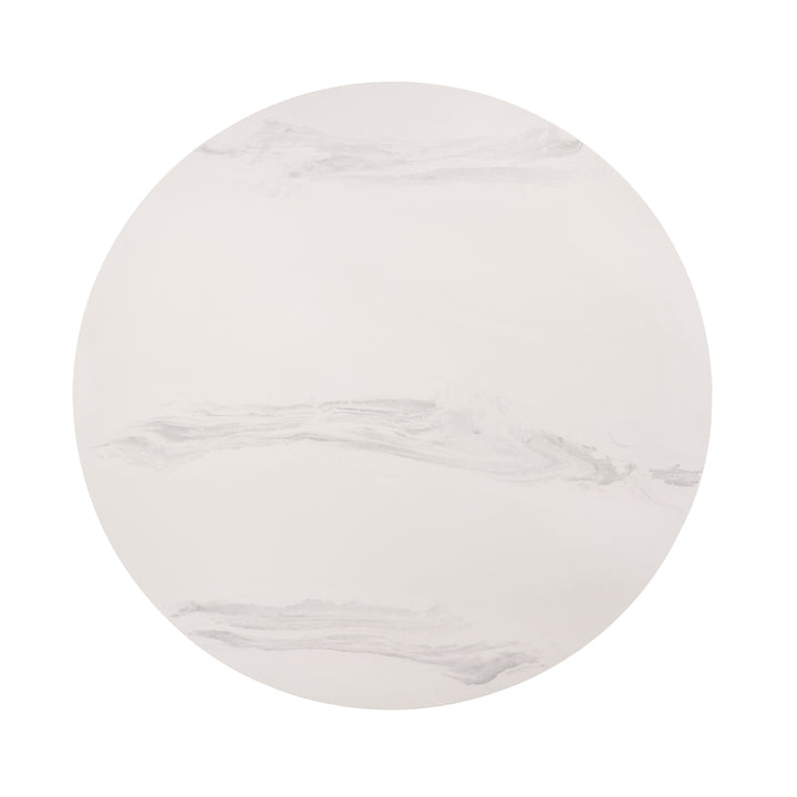 54"W x 54"D x 30"H / Brown/White 030 Bn, Leg: Walnut