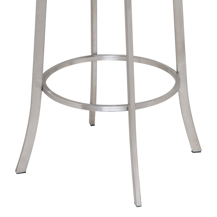 20"W x 21"D x 35"H / Gray/Brushed Stainless Steel