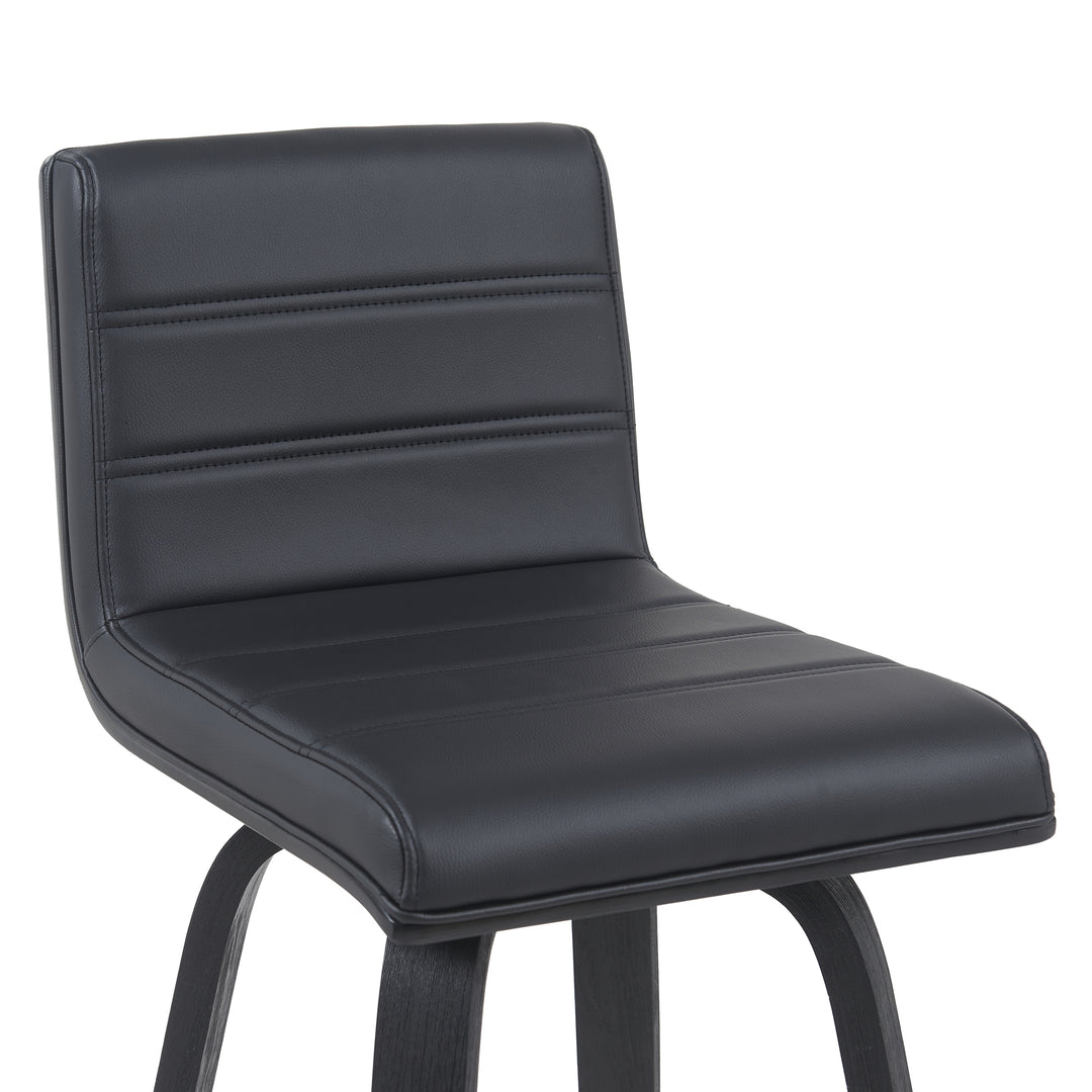 17"W x 19.75"D x 35.5"H / Black/Black