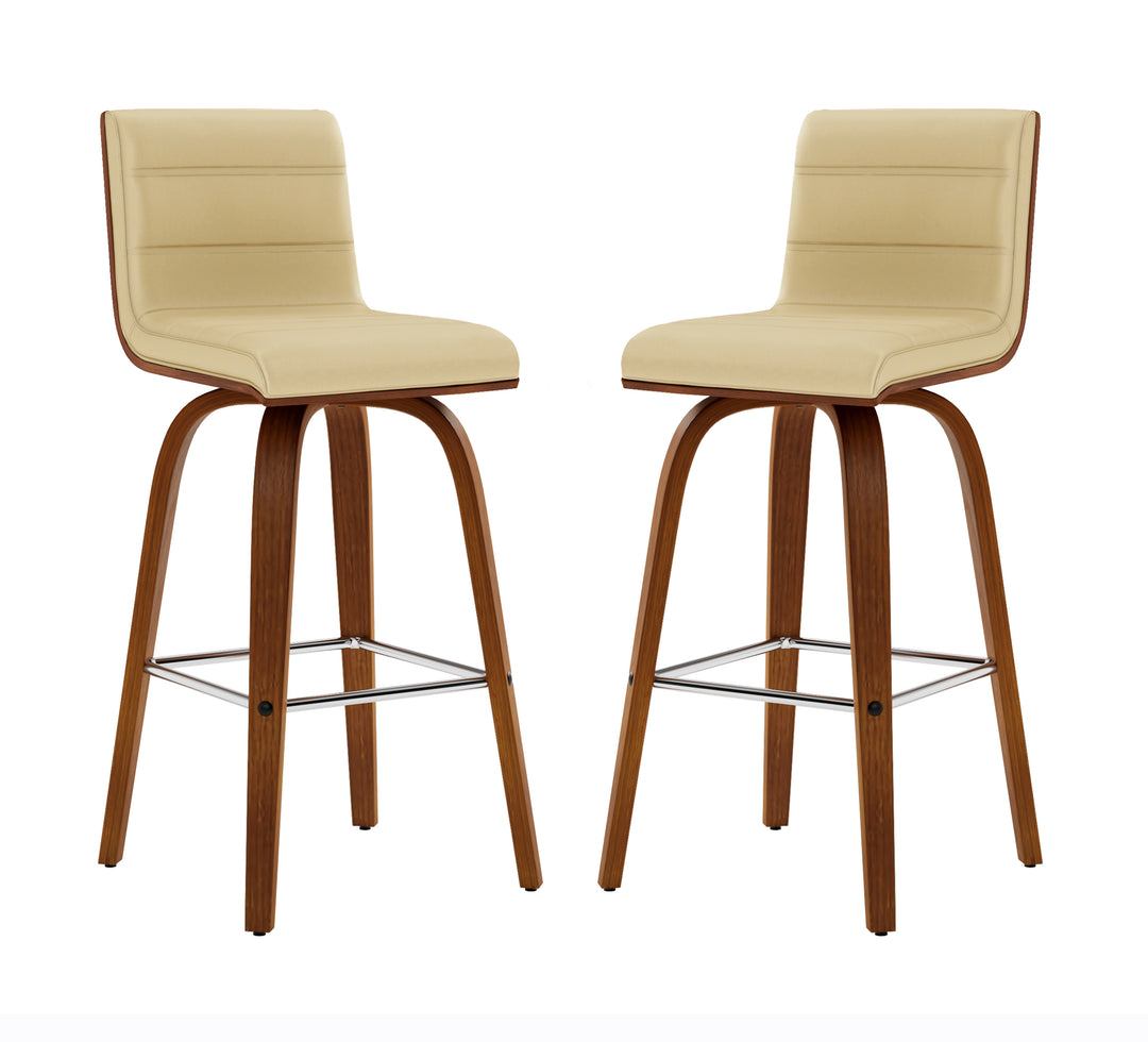 17"W x 20"D x 35"H / Cream/Chrome