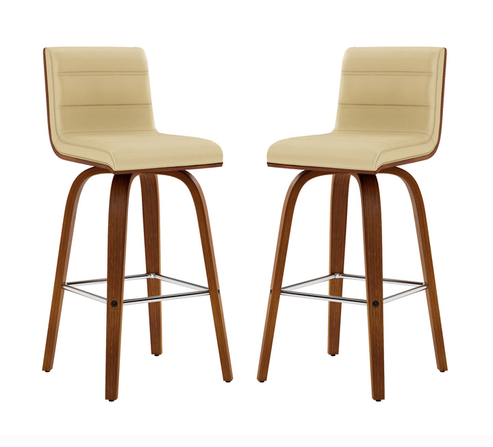 17"W x 20"D x 35"H / Cream/Chrome