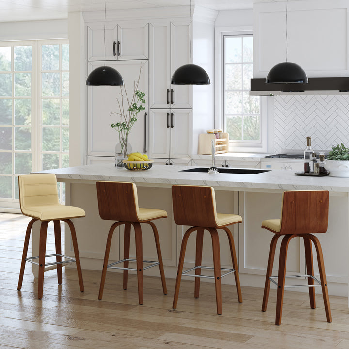 17"W x 20"D x 35"H / Cream/Chrome