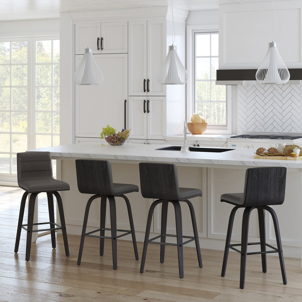 17"W x 20"D x 35"H /  Gray  /Black