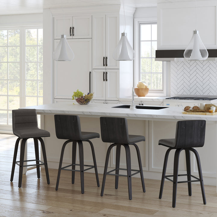 17"W x 20"D x 35"H /  Gray  /Black