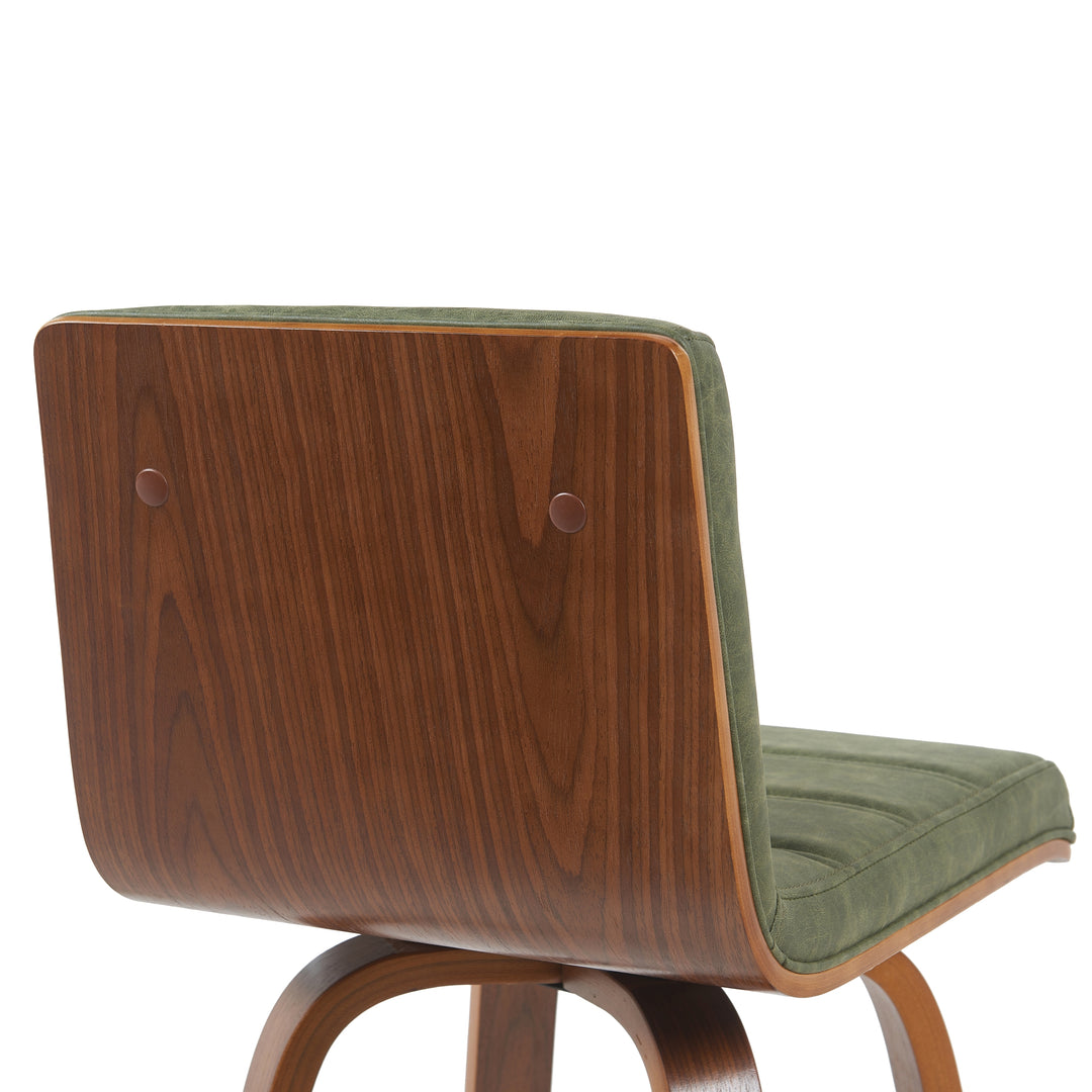 18"W x 19.2518"D x 39.5"H / Vintage Green/Walnut