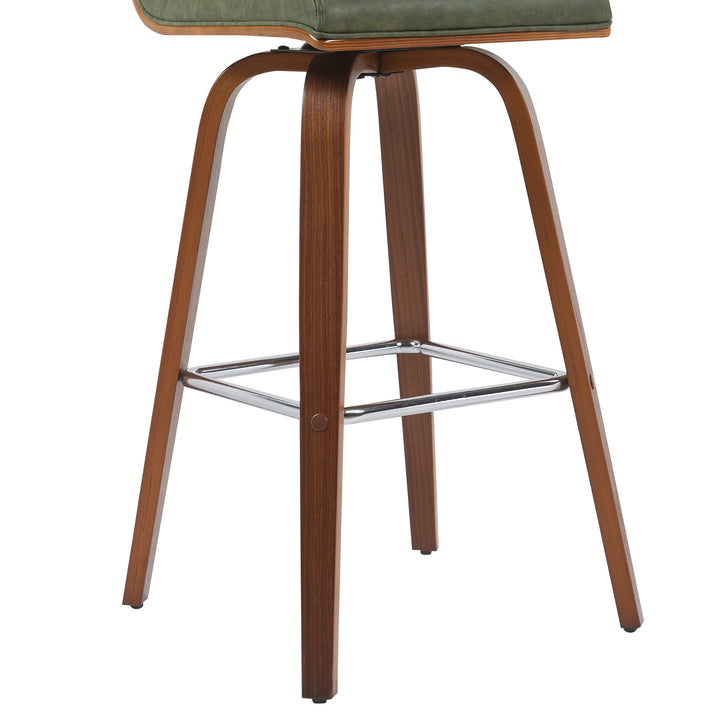 18"W x 19.2518"D x 39.5"H / Vintage Green/Walnut