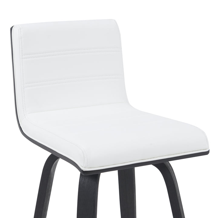 17"W x 19.75"D x 35.5"H / White/Black