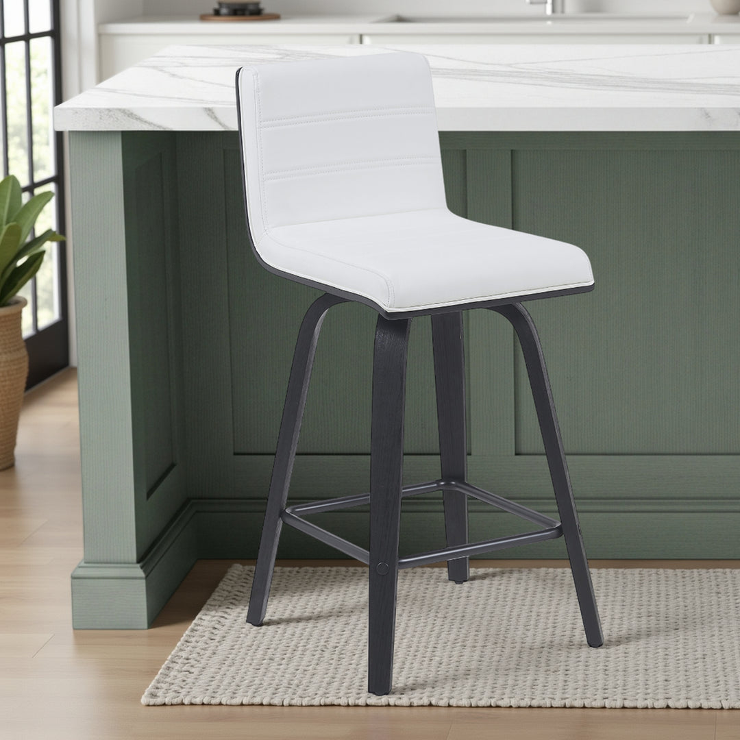 17"W x 19.75"D x 35.5"H / White/Black