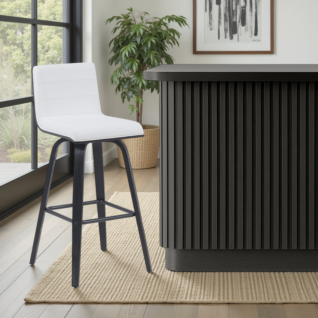 18"W x 19.2518"D x 39.5"H / White/Black