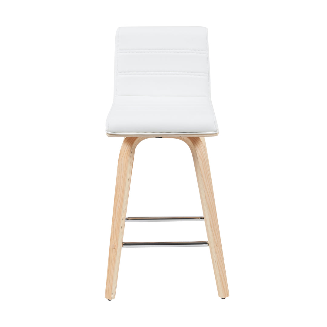 17"W x 19.75"D x 35.5"H / White/Oak