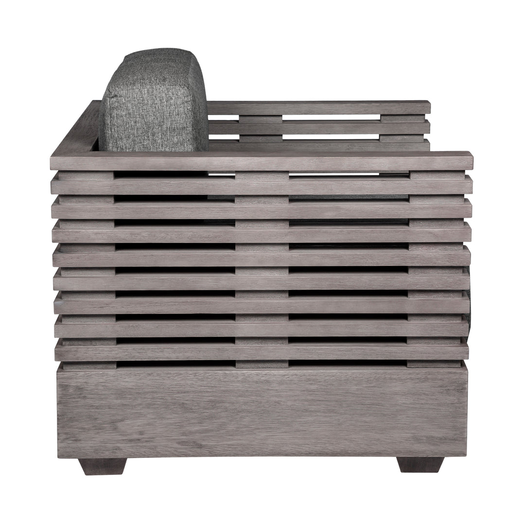 31"W x 30.5"D x 28"H / Gray/Light Gray