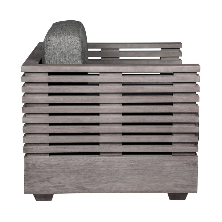 31"W x 30.5"D x 28"H / Gray/Light Gray