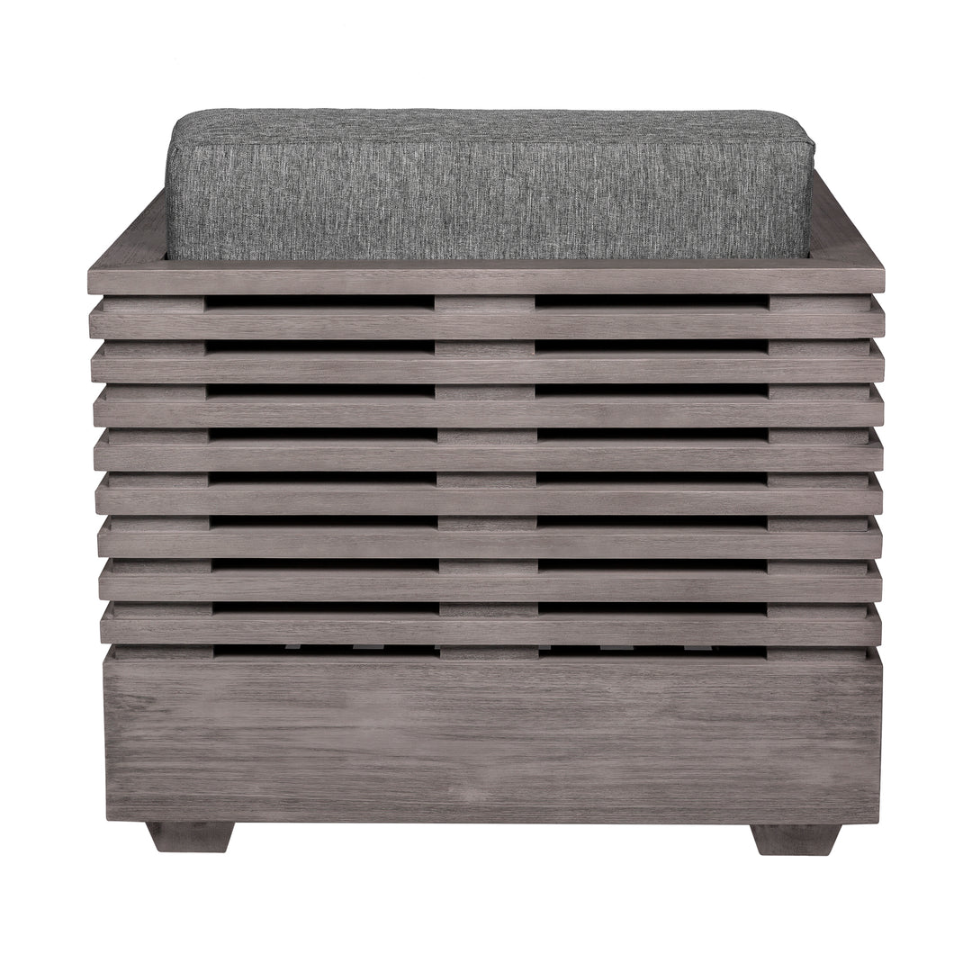 31"W x 30.5"D x 28"H / Gray/Light Gray