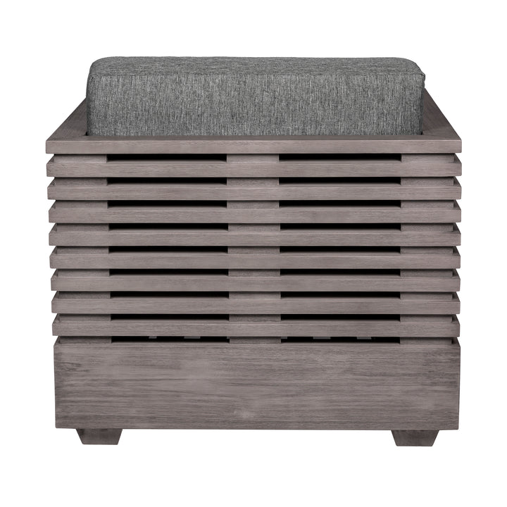 31"W x 30.5"D x 28"H / Gray/Light Gray