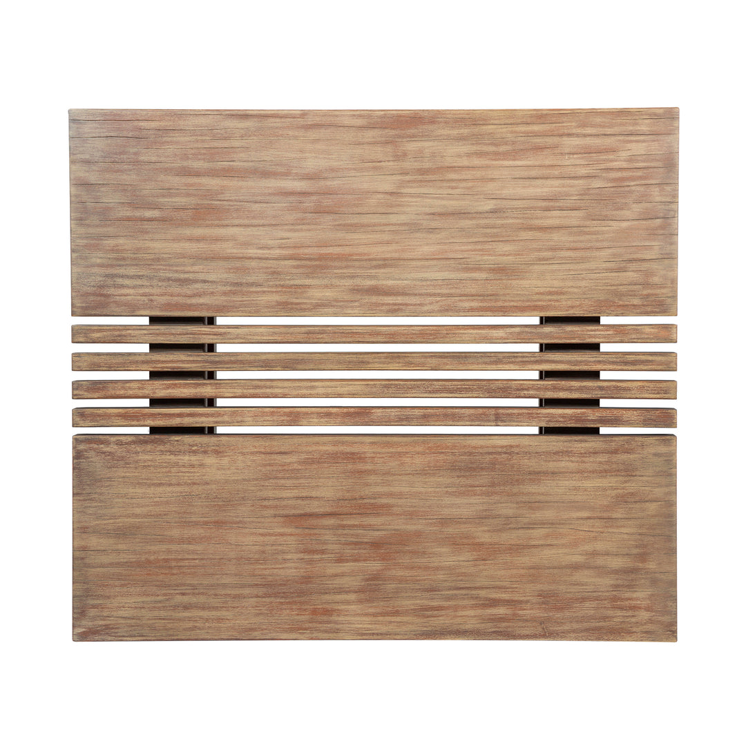 32.5"W x 28.5"D x 9"H / Light Brown/Light Brown