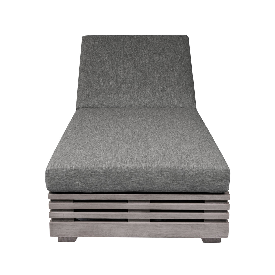 81.5"W x 32"D x 33.5-14"H / Gray/Light Gray