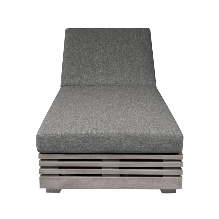 81.5"W x 32"D x 33.5-14"H / Gray/Light Gray