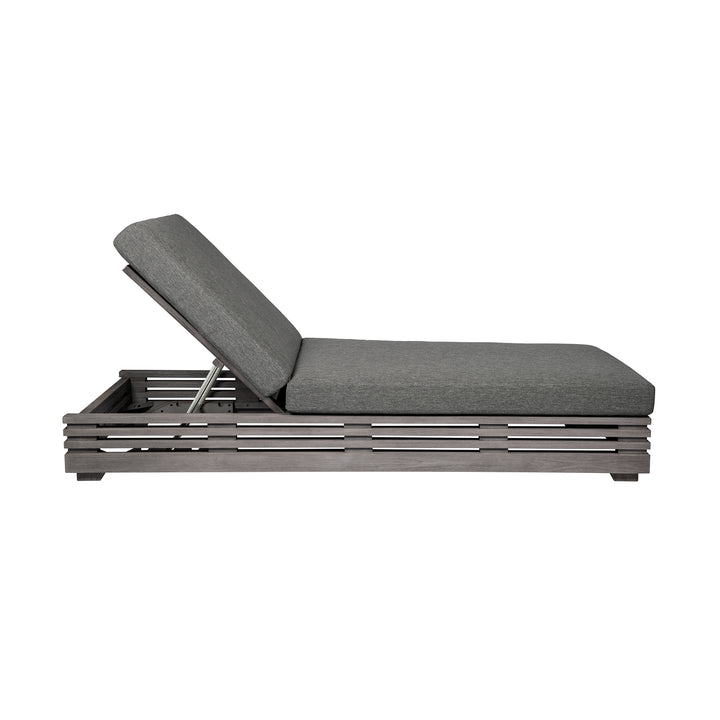 81.5"W x 32"D x 33.5-14"H / Gray/Light Gray